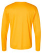 C2 Sport Unisex Performance Long Sleeve T-Shirt gold ModelBack