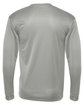 C2 Sport Unisex Performance Long Sleeve T-Shirt silver ModelBack