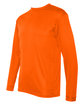 C2 Sport Unisex Performance Long Sleeve T-Shirt safety orange ModelSide