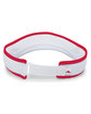Pacific Headwear Lite Series All-Sport Active Visor white/ red ModelBack