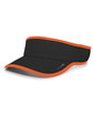 Pacific Headwear Lite Series All-Sport Active Visor black/ orange ModelQrt