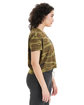 Alternative Ladies' Printed Headliner Cropped T-Shirt camo ModelSide