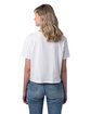 Alternative Ladies' Go-To Headliner Cropped T-Shirt white ModelBack