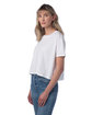 Alternative Ladies' Go-To Headliner Cropped T-Shirt white ModelQrt