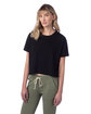 Alternative Ladies' Go-To Headliner Cropped T-Shirt black ModelQrt