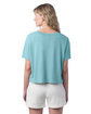 Alternative Ladies' CVC Go-To Headliner Crop T-Shirt heather aqua ModelBack