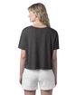 Alternative Ladies' CVC Go-To Headliner Crop T-Shirt drk heather grey ModelBack