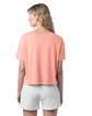Alternative Ladies' CVC Go-To Headliner Crop T-Shirt hth sunset coral ModelBack