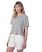 Alternative Ladies' CVC Go-To Headliner Crop T-Shirt heather grey ModelQrt