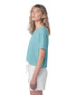 Alternative Ladies' CVC Go-To Headliner Crop T-Shirt heather aqua ModelSide