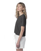 Alternative Ladies' CVC Go-To Headliner Crop T-Shirt drk heather grey ModelSide