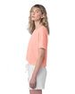 Alternative Ladies' CVC Go-To Headliner Crop T-Shirt hth sunset coral ModelSide