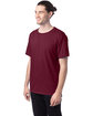 Hanes Unisex Ecosmart  T-Shirt maroon ModelQrt