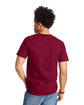 Hanes Unisex Beefy-T T-Shirt cardinal ModelBack