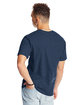 Hanes Unisex Beefy-T T-Shirt heather navy ModelBack