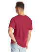 Hanes Unisex Beefy-T T-Shirt heather red ModelBack