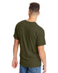 Hanes Unisex Beefy-T T-Shirt military grn hth ModelBack