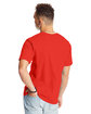 Hanes Unisex Beefy-T T-Shirt poppy red ModelBack