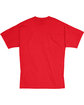 Hanes Unisex Beefy-T T-Shirt athletic red FlatBack