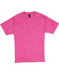 Hanes Unisex Beefy-T T-Shirt wow pink FlatFront