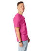 Hanes Unisex Beefy-T T-Shirt wow pink ModelSide
