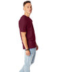 Hanes Unisex Beefy-T T-Shirt maroon ModelSide
