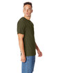 Hanes Unisex Beefy-T T-Shirt military grn hth ModelSide