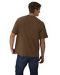 Hanes Unisex Retro Beefy T-Shirt army brown ModelBack