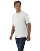 Hanes Unisex Retro Beefy T-Shirt white ModelQrt