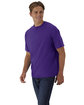 Hanes Unisex Retro Beefy T-Shirt athletic purple ModelQrt