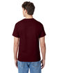 Hanes Men's Authentic-T T-Shirt maroon ModelBack