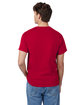 Hanes Men's Authentic-T T-Shirt deep red ModelBack