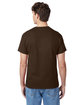 Hanes Men's Authentic-T T-Shirt dark chocolate ModelBack