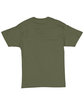 Hanes Adult Essential Short Sleeve T-Shirt fatigue green FlatBack