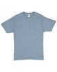Hanes Adult Essential Short Sleeve T-Shirt stonewashed blue FlatFront
