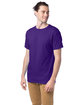 Hanes Adult Essential Short Sleeve T-Shirt athletic purple ModelQrt