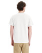 Hanes Unisex Essential Pocket T-Shirt white ModelBack