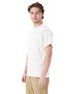 Hanes Unisex Essential Pocket T-Shirt white ModelQrt