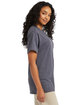 Hanes Unisex Essential Pocket T-Shirt charcoal heather ModelSide