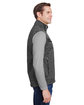Dri Duck Compass Bonded Mlange Sweater Fleece Vest  ModelSide