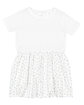 Rabbit Skins Infant Fine Jersey Dress white/ wht spot OFFront