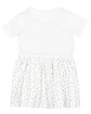 Rabbit Skins Infant Fine Jersey Dress white/ wht spot OFBack