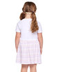 Rabbit Skins Toddler Fine Jersey Dress wht/ lilac strp ModelBack