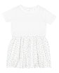 Rabbit Skins Toddler Fine Jersey Dress white/ wht spot OFFront
