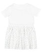 Rabbit Skins Toddler Fine Jersey Dress white/ wht spot OFBack