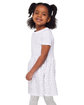 Rabbit Skins Toddler Fine Jersey Dress white/ wht spot ModelSide