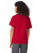 Hanes Youth T-Shirt deep red ModelBack