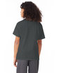 Hanes Youth T-Shirt charcoal heather ModelBack