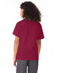 Hanes Youth T-Shirt cardinal ModelBack