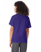 Hanes Youth T-Shirt purple ModelBack